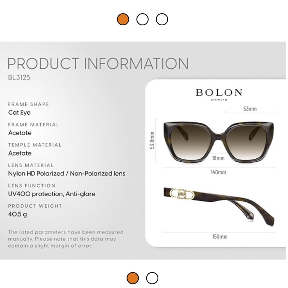 NWT Bolan Oversized Polarized Black Sunglasses - Picture 3 of 16